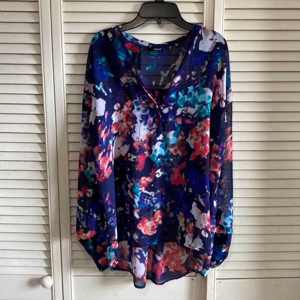 A.N.A Size Large Multicolor Dress Shirt